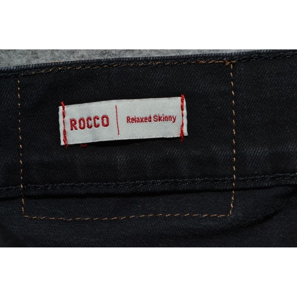 True‎ Religion Jeans Mens 30 Black Rocco Flap Relaxed Skinny Fit 30x31 Denim - Picture 10 of 16